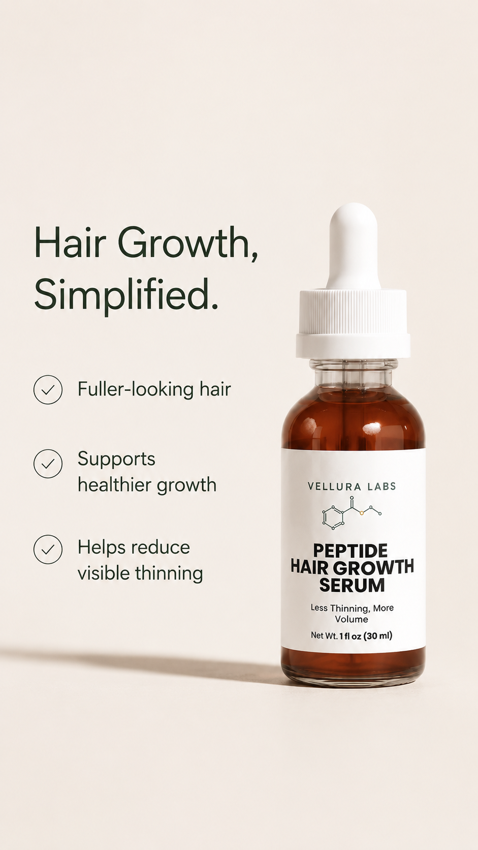 Peptide Hair Growth Serum